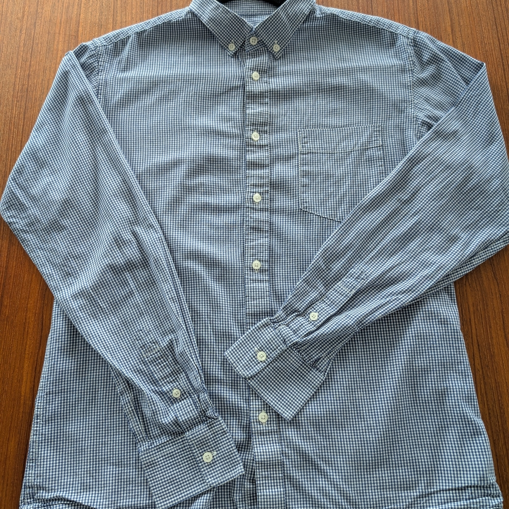 Men's Blue Gingham Shirt